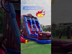 オクトポス 膨らませられる水スライド 小池 裏庭 膨らませられる水スライド 販売