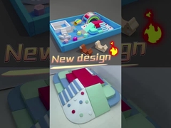 子供のソフトプレイボールピット ソフトプレイレインボーブリッジ ソフトプレイ機器のセット