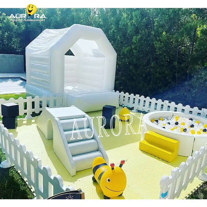 室内遊び場 充気式ソフトプレー パーティ ホワイトボール ピット 子供向け