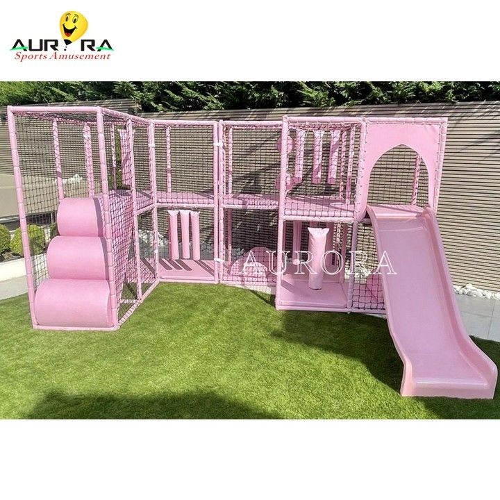 ソフトプレイ 遊び場 子供 室内 屋外 パステル ピンク 販売 感覚 部屋
