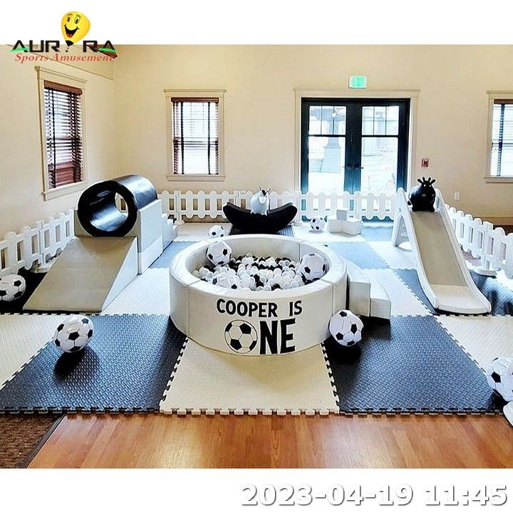 子供のパーティー スライド付きの大きな遊び場 屋内ソフトプレー機器の販売