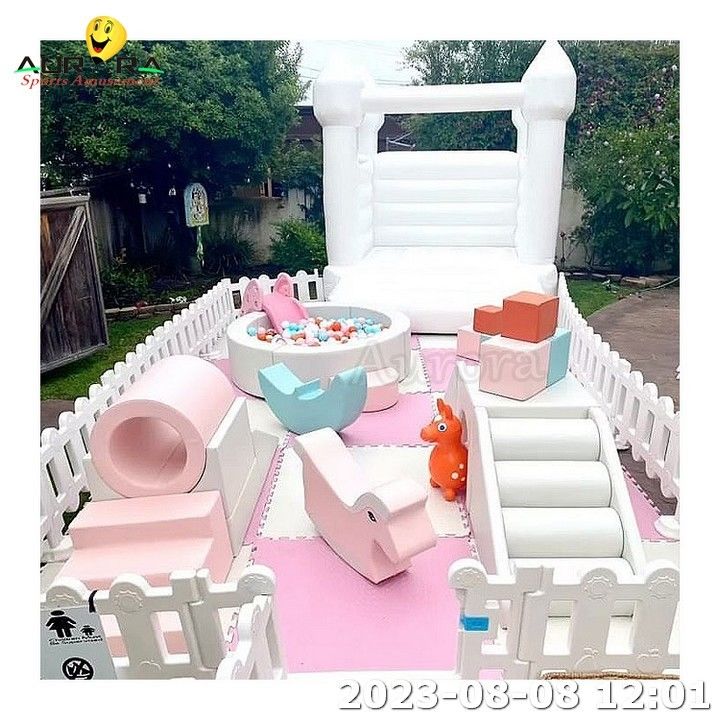 屋内遊び場 ソフトプレイ 黒と白 子供 屋外遊び場 ボンサー