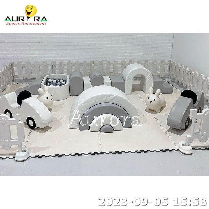 ホワイトソフト 遊び具セット パッケージ 中性色 ソフトアイテム 泡ブロック 子供