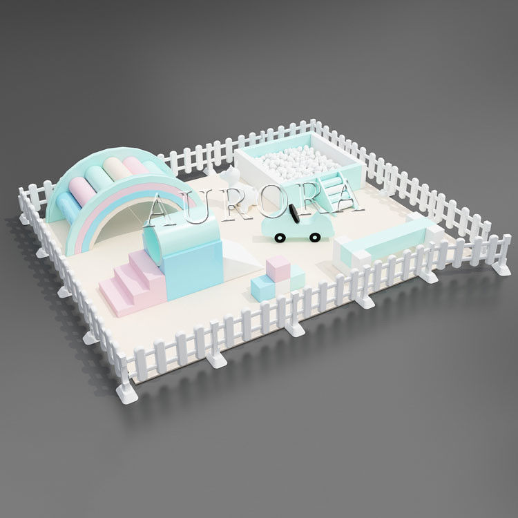 カスタマイズされた色 ソフトプレイ メリーゴーラウンド イベント パーティ レンタル 子供のカルーセル