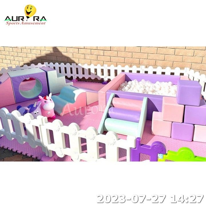 室内遊び具 ソフトプレイセット 子供ソフトクライマーセット 紫 ピンク 白