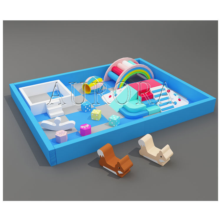 子供のソフトプレイボールピット ソフトプレイレインボーブリッジ ソフトプレイ機器のセット
