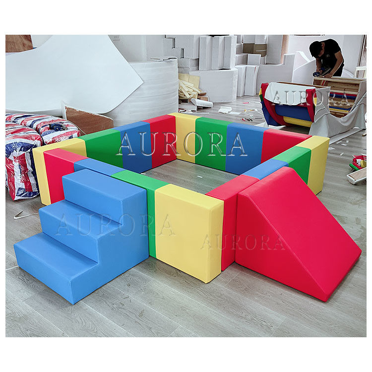ソフトプレイ レンタル機器 ソフトクライミングスライド ソフトプレイ 色とりどりの泡ブロックセット